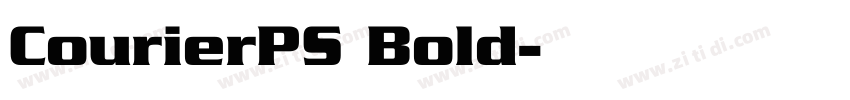 CourierPS Bold字体转换
